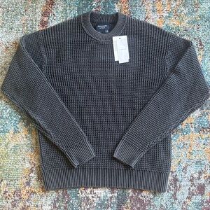 NWT Abercrombie & Fitch Charcoal Textured Sweater